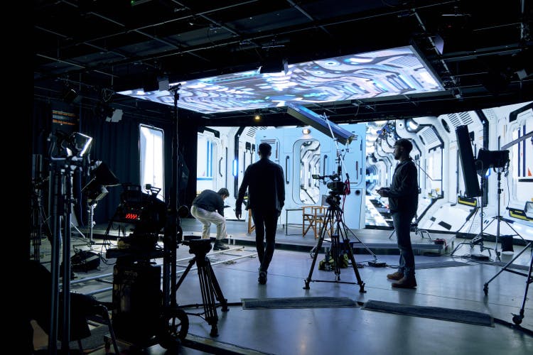 Virtual production studio
